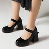 Elegant High Heels Women's Pumps Mary Janes Shoes 2024 Black Pink White Heeled Dance Stripper Fetish Wedding Shoes Large Size