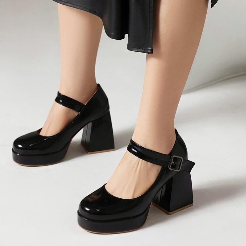 Elegant High Heels Women's Pumps Mary Janes Shoes 2024 Black Pink White Heeled Dance Stripper Fetish Wedding Shoes Large Size