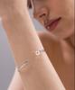 Jnui Serene Pearl Bangle Bracelet Silver