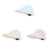 Summer Ice Silk Wide Brim Sun Hat For Women With Adjustable Fit And Face Mask Hook