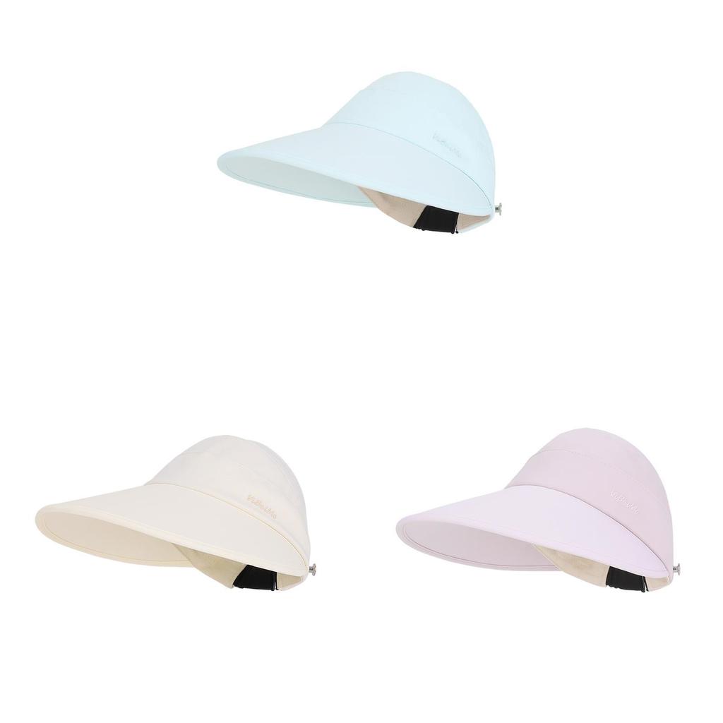 Summer Ice Silk Wide Brim Sun Hat For Women With Adjustable Fit And Face Mask Hook