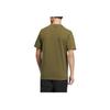 Adidas Solid Color Logo Breathable Round Neck Short-Sleeve T-Shirt Men Tops Olive-Green HS4386
