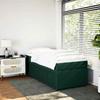 Maison Exclusive - Sommier à lattes de lit avec matelas Vert foncé 100x200 cm