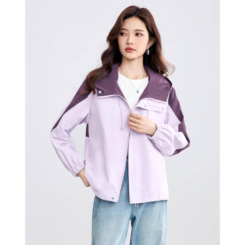 Женская короткая ветрозащитная парка с капюшоном TERRE BLEUE L