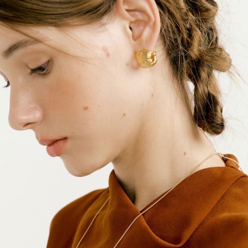MATIAS Texture Earring (Gold)