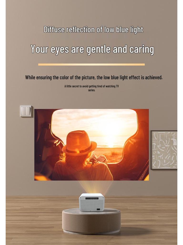 New A14 4K Projector with Electric Focus - 1080P Home & Office Theater