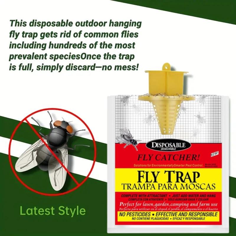 Spdak Fliegenfallen Outdoor Fliegenfallenbeutel Effektiver Fliegenfänger für den Außenbereich 214x198mm Größe