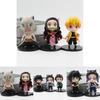 Adorable Demon Slayer Tanjiro Nezuko Pvc Figures 6-pack 8.5cm Anime Merchandise