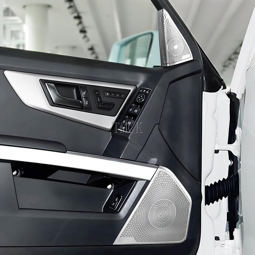 For Mercedes Benz GLK Class X204 2008-2015 Car Front Rear Door Window A-pillar Triangle Tweeter Audio Speaker Cover Trim Frame KM5