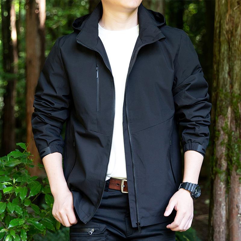 Casual Jacket Men's Spring and Autumn Jacket Waterproof and Windproof Loose Trend Jacket Tooling Jacket
