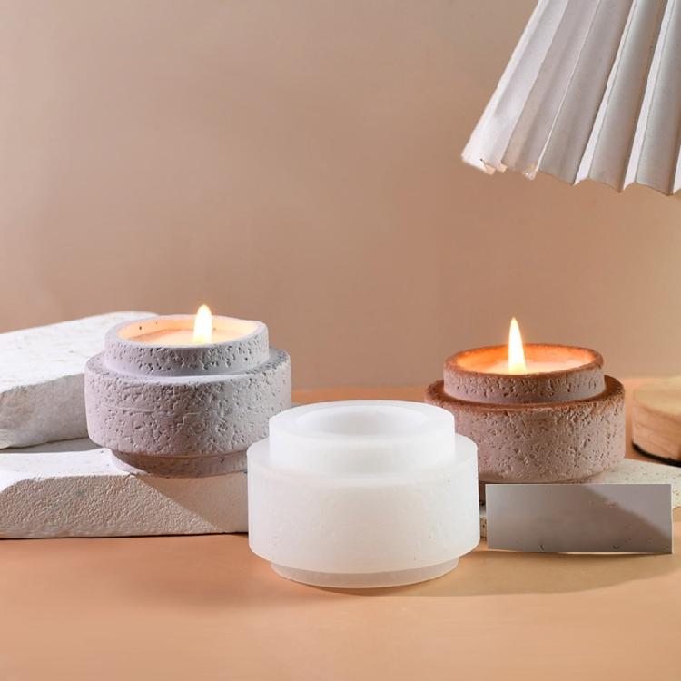Modern Decorative Moulds Concrete Cylinder Silicone Molds Silicone Candle Cup Mold for Home Making Unique Candle Cups