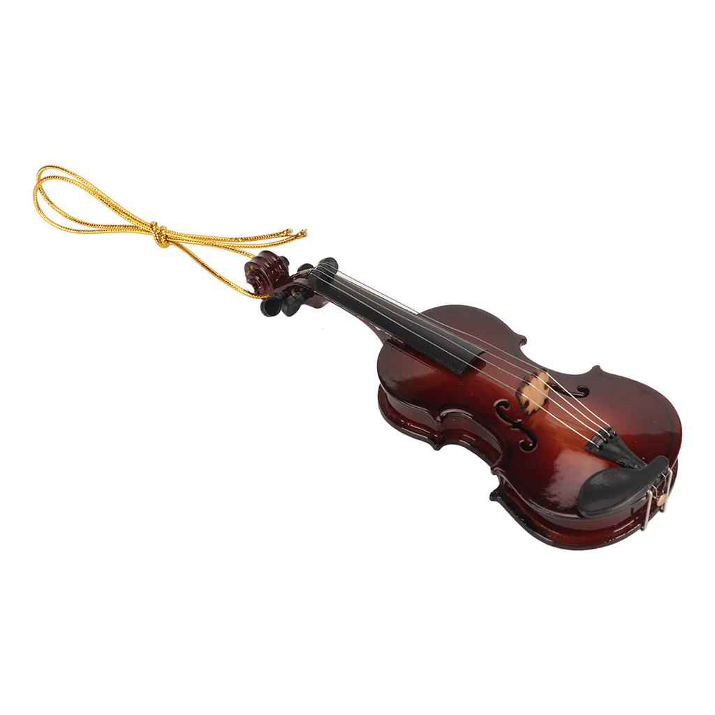 Miniatur Violine Hängendes Ornament Harz Umwelt Schönes tragbares Mini Musikinstrument