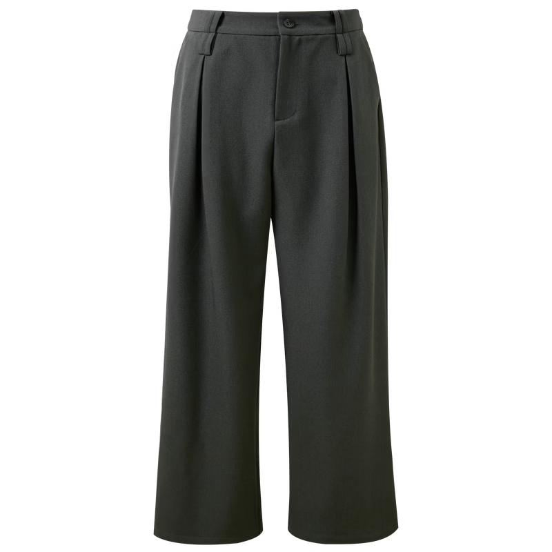 

Sancai 2026 Spring High-Waist Wide-Leg Pleated Suit Trousers XL