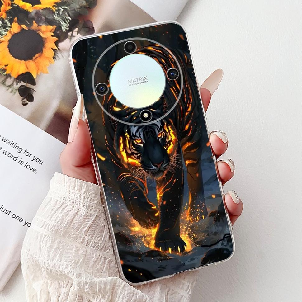 For Honor X9b 5G Case Flowers Butterfly Painted Cover Soft Silicone Casing For Honor X9 X9 b HonorX9b 5G Phone Case