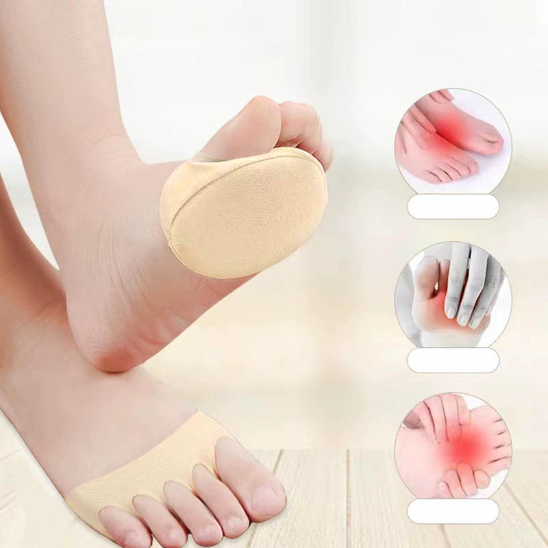 1 Paar Mittelfußpolster Vorfußpolster Kissen Unsichtbare Socken Wiederverwendbar Hoher Absatz Halbe Sohle Socken für Damen Herren Schuhzubehör