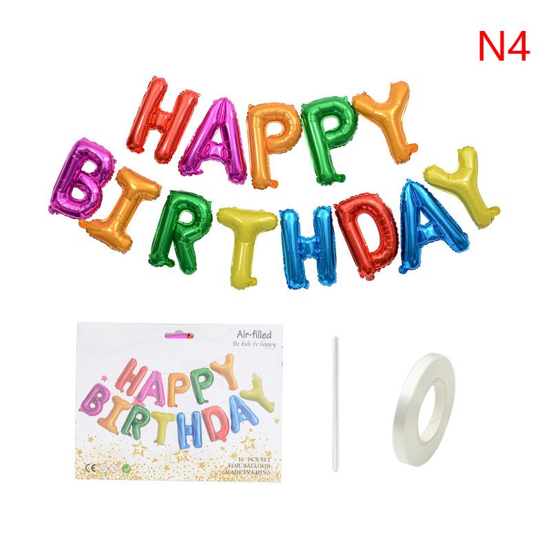 13pcs Alphabet Balloon 16 Inch Letter Foil Ballons Anniversary Birthday Party Decorations Wedding Decor
