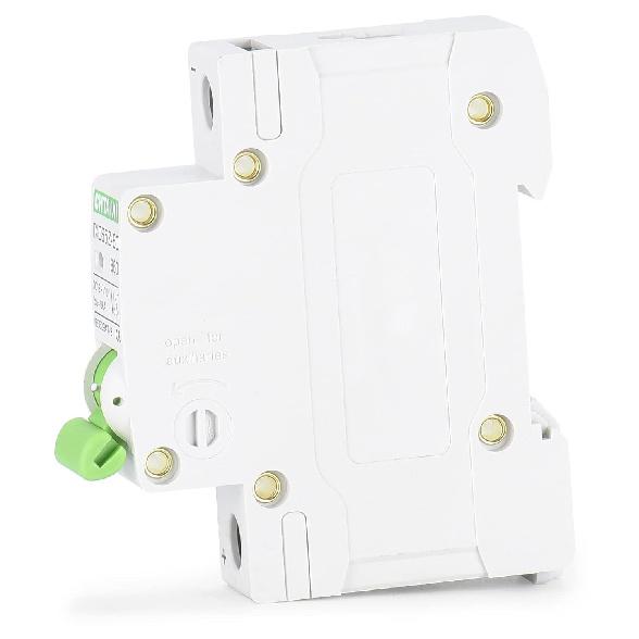 12V-110V DC Miniature Circuit Breaker, 60 Amp 1 Pole Battery Breaker Protector for Solar PV System and RV, Thermal Magnetic Trip, DIN-Rail/Surface