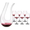 Crystal Glass Red Wine Glasses & Decanter Set