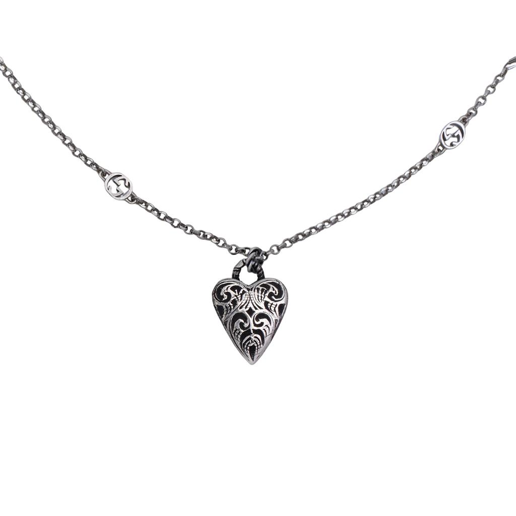 Gucci Casual Minimalist Fashion Silver Vintage Polished 925 Silver Necklace Unisex necklace BQ927471837