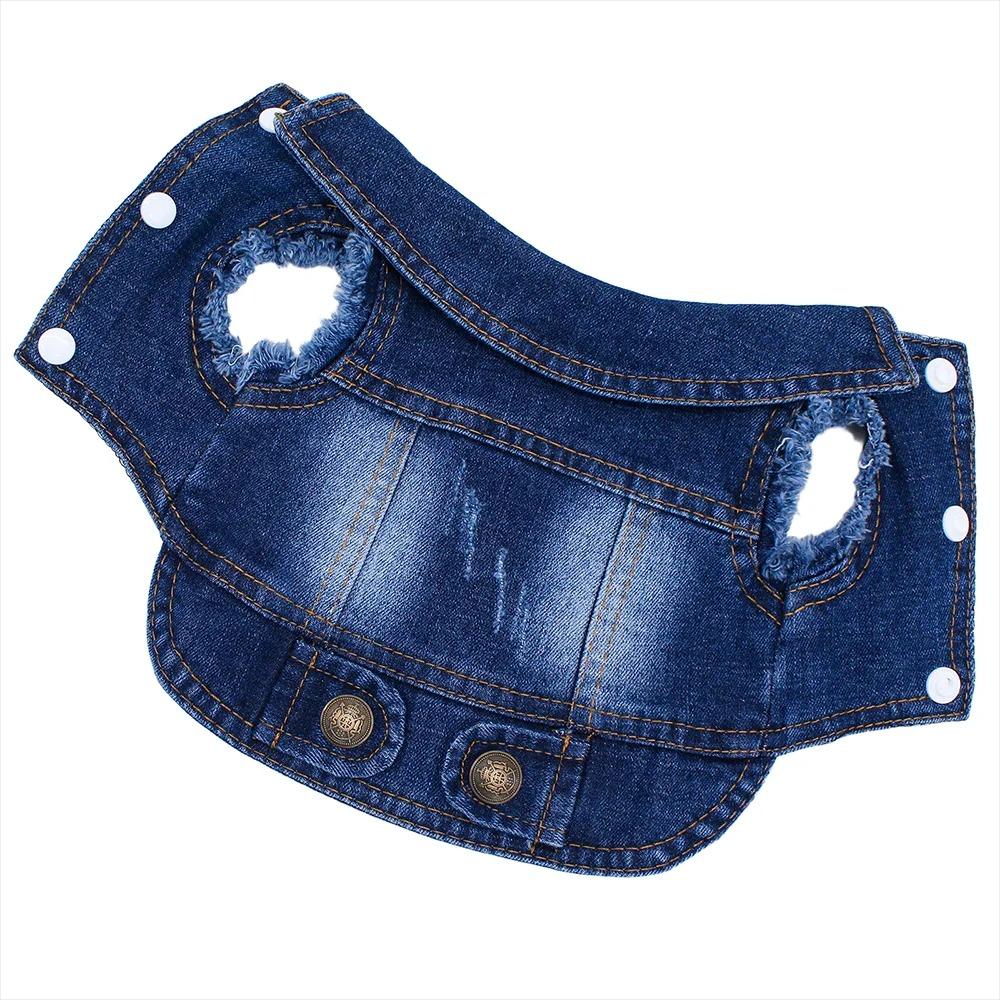 Spring Fashion Denim Dog Jacket, Classical Puppy Clothes for Small Dogs, Chihuahua Jeans, Personalized Pet Costume, 2026