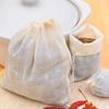 Reusable Drawstring Tea Filter Fabric Infuser for Bulk Tea Herbs Spices Coffee Soy Milk Juice Multipurpose Brewing