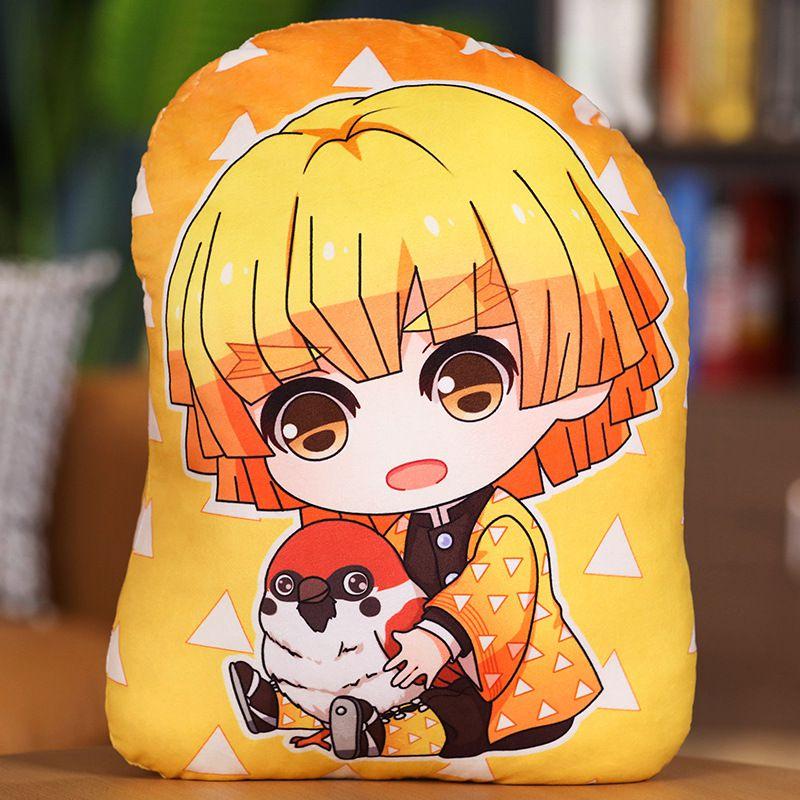 

Аниме Клинок Рассекающий Демонов Kimetsu No Yaiba Плюшевая Подушка Подвеска Мягкая Детская Игрушка Подарок Agatsuma Zenitsu,20cm/7.8in