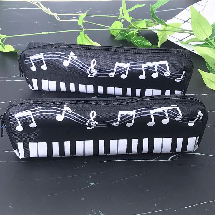 Musical Note Piano Pencil Case for Kids - Student Stationery Gift Bag
