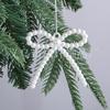30pcs Finished Bow Decorations, Christmas Pearl Bow Ornaments, DIY Props for Holiday Parties
