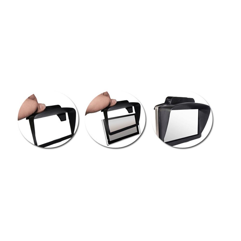 7 Inch Car GPS Sunshade Navigator Light Shield Plastic Black Easy To Install Durable Sun Visor Cover Car Accessories