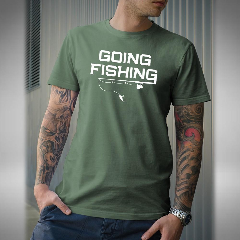 

Going Fishing Men s T-Shirt Funny Fishing Carp Pike Angler Fisherman Baiter 3XL