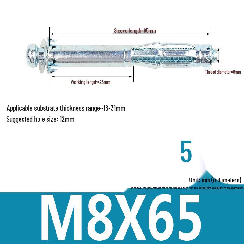 Plastic Petal Nut Expansion Screw for Hollow Sheet Metal - Fixed Lantern Rivet Expansion Bolt