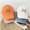 Cappellino da Baseball Stampato con Console di Gioco, Cappellino alla Moda Hip-Hop in Rete, Cappello Estivo Casual Protezione Solare