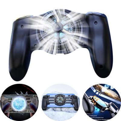 Refroidisseur de téléphone portable Poignée de jeu avec ventilateur de refroidissement à semi-conducteur Manette de jeu PUBG 174 mm extensible Contrôleur de jeu pour iPhone Android