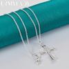 URMYLADY 925 Sterling Silver Cross Love 16-30 Inch Pendant Necklace For Women Wedding Fashion Jewelry