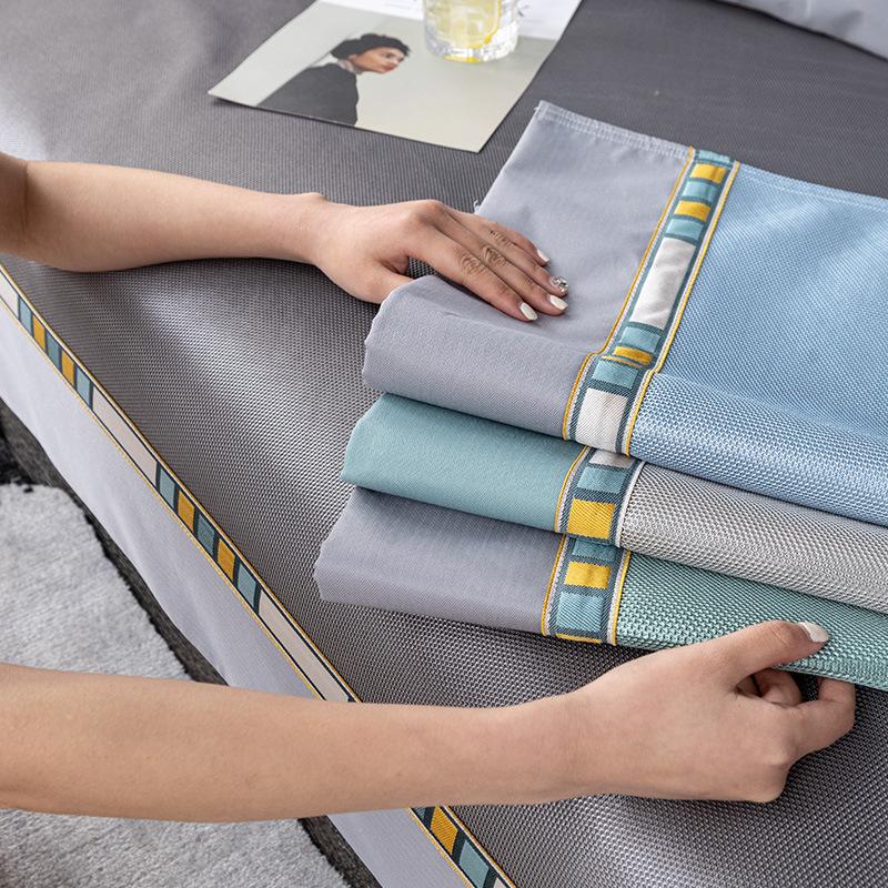 Summer Non-Slip Cool Ice Silk Cool Sofa Cushion Nordic Simple Summer Mat All-Inclusive Living Room Cover