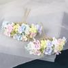 Colorful Flower Hair Stick Bohemian Bride Hair Accessories Elegant Side Clip  Daily
