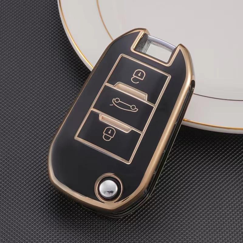TPU Car Remote Key Case Cover Shell For Peugeot 208 107 206 306 307 308 2008 3008 4008 5008 RCZ Citroen C1 C2 C3 C4 C5 CACTUS C8