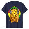 Rastafarian Lion Leo Horoscope Zodiac Sign Rasta T-Shirt SummerDesign Tees Cute Cotton Men T Shirt