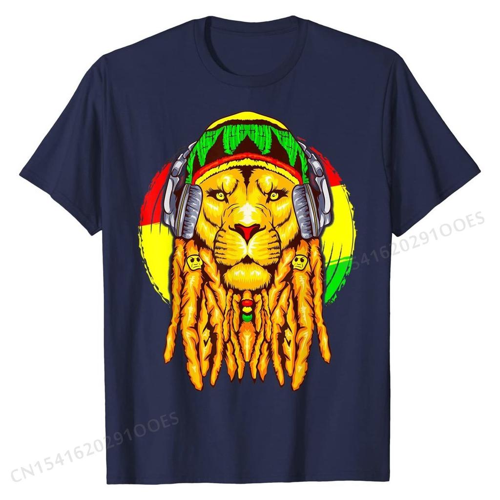 Rastafarian Lion Leo Horoscope Zodiac Sign Rasta T-Shirt SummerDesign Tees Cute Cotton Men T Shirt