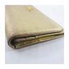 Used Prada Long Wallet, Gold Hardware, Gold Leather, Made In Italy