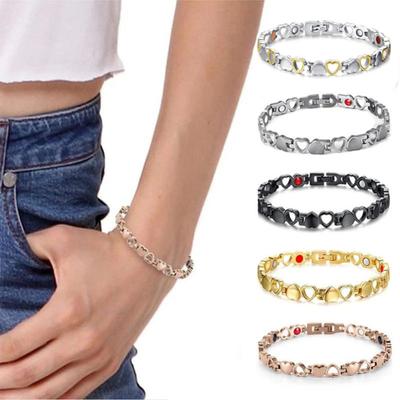 Magnettherapie-Armband, klassische Schmerzlinderung, elegantes Aussehen, ausgehöhlte Herzform
