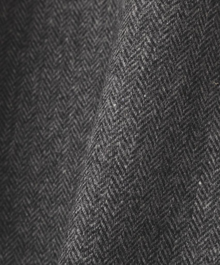 Human Woman Pleated Skirt S (Herringbone Tweed) / Women's / 077-5220100 021_Charcoal