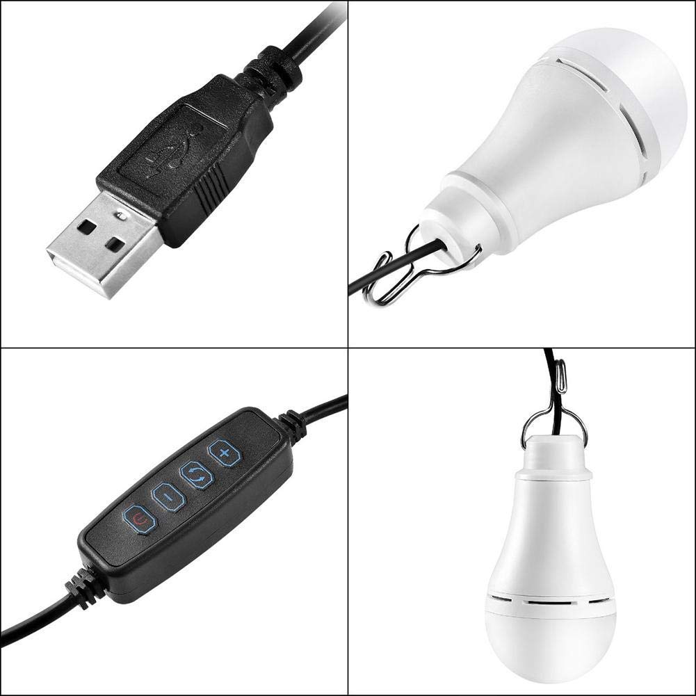 6W USB Charging 3Colors Dimming Outdoor Bulb