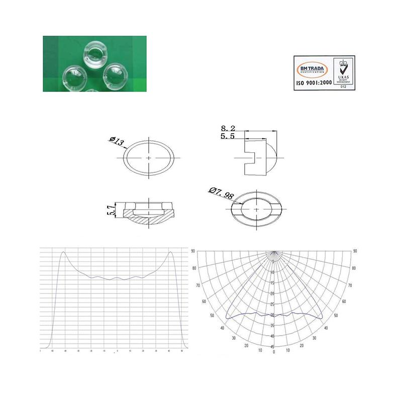 10Pcs 13Mm Led Lens 1W 3W 5W High Power Lights Lense 15 30 45 60 90 100 Degree Pmma Smooth Face For Infrared Monitor Cctv