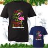 Fa La La La Mingo Christmas Tshirt Flamingo Reindeer Antlers Spoof Xmas Tee Top
