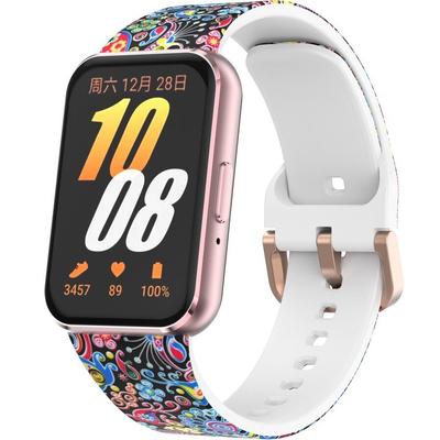 Silicone Strap for Samsung Galaxy Fit 3, Colorful Jellyfish