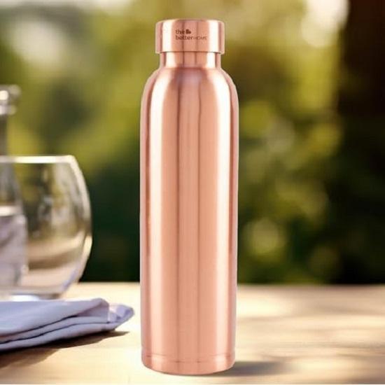 Copper Water Bottle | Copper Water Bottle 1+ Litre | With Anti Oxidant Properties | Helps improve immunity and digestion | 950ml | 100% Pure Copper