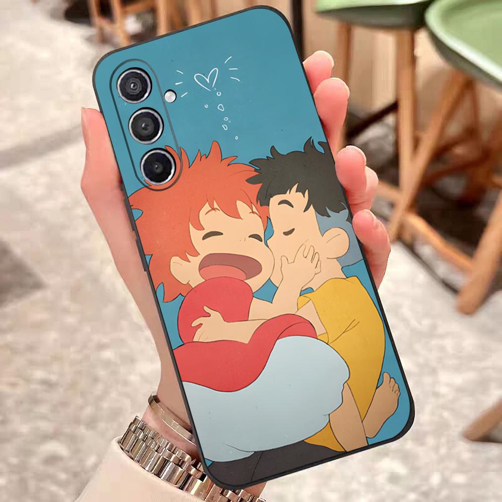 

Movie Cute-PonyoES Phone Case For Samsung S26 S25 Edge S24 S23 S22 S21 S20 Ultra Plus Fe Galaxy Silicon Cover Galaxy S23 Plus