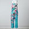 Women's Fashion Summer Sweet Loose Casual Print Retro Strappy Jumpsuit
