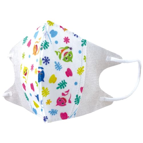 

Skater 3-layer non-woven 3D mask for children 10 pieces Baby Shark MSKS3-A